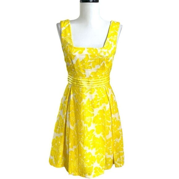 Alice + Olivia 100% Silk Floral Sequin Mini Dress XS Fairy Bow Preppy Party - Picture 3 of 14